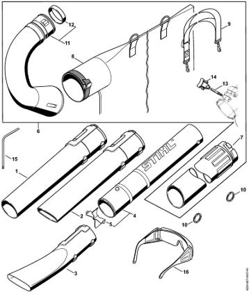 Pihalniki (BG, BR) BG 85 Å oba, sesalna naprava della Marca Stihl